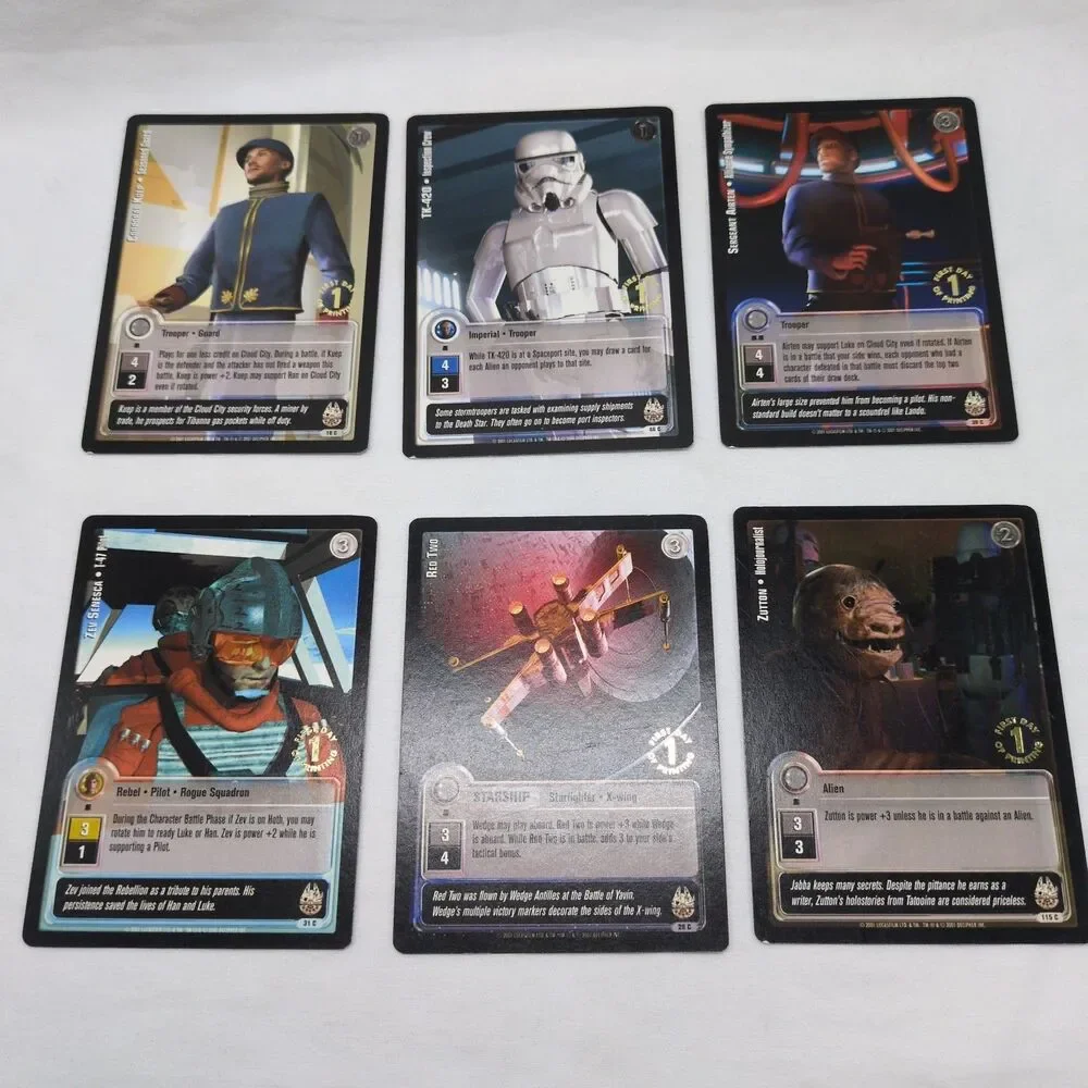 (21) Jedi Knights Common Uncommon Rare Cards Some Gold First Day